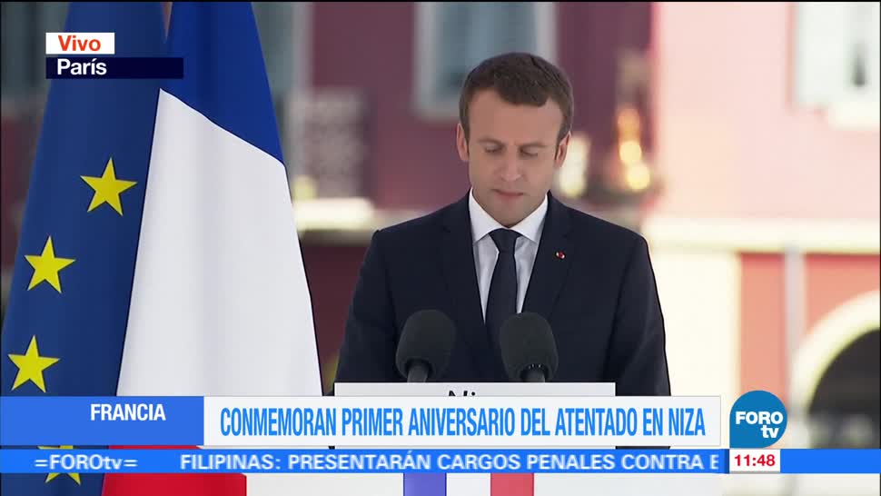 noticias, forotv, Gracias a ustedes, Nación está de pie, Macron, víctimas de Niza