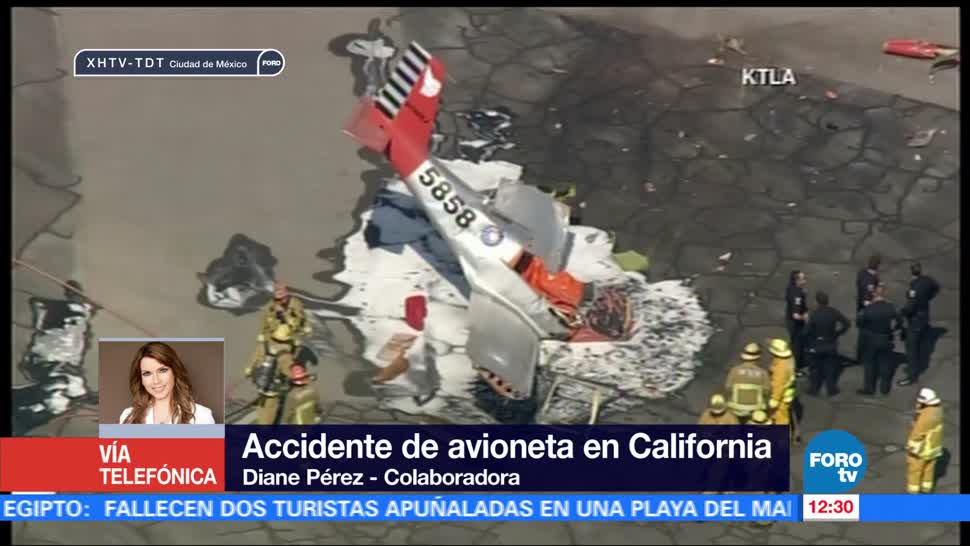 noticias, forotv, Autoridades, investigan, accidente de avioneta, California