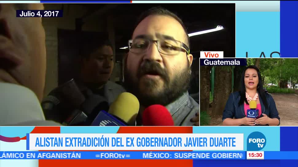 Duarte, Autoridades de Guatemala, próximo lunes, extradición de Javier Duarte