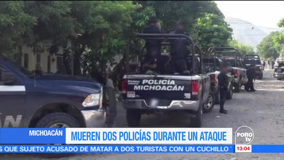 Mueren, dos policías, ataque, Michoacán
