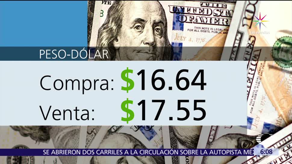 dólar, casas de cambio, Aeropuerto de la Ciudad de México, 16.64