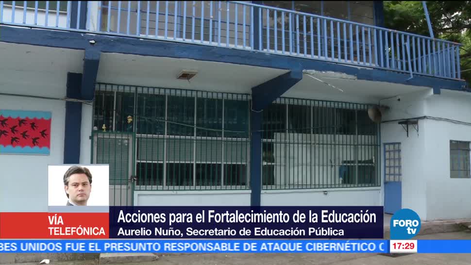 Aurelio Nuño, secretario de Educación, fortalecimiento de la educación, detalla las acciones