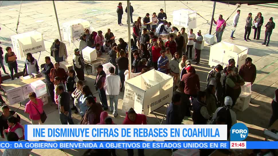 noticias, forotv, INE, disminuye, cifras rebases, Coahuila