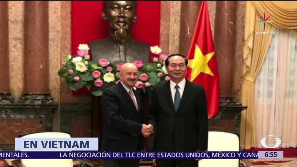 expresidente Carlos Salinas de Gortari, visita Vietnam, presidente Tran Dai Quang, TLC