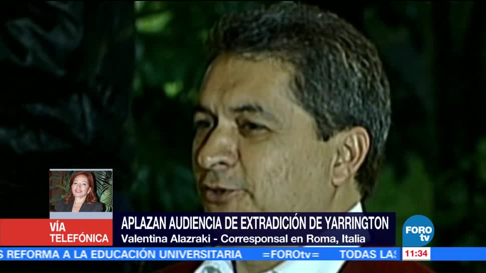 septiembre, audiencia de extradición, Tomás Yarrington, exgobernador de Tamaulipas, Italia