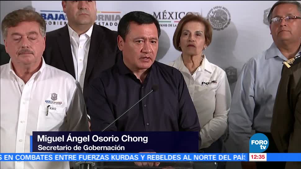 Tijuana, secretario de Gobernación, Miguel Ángel Osorio Chong, delincuencia