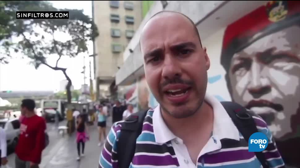 video capta, violencia, hombres armados, multitud, plebiscito contra Maduro