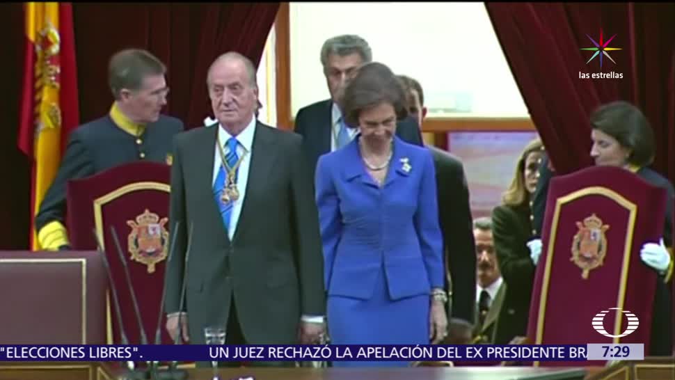 España celebra 40 años, democracia, rey emérito Juan Carlos, ceremonia oficial