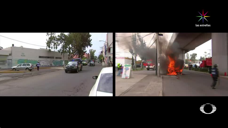 noticias, forotv, primera vez, narcobloqueos, CDMX, quema de vehículos