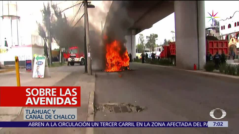 noticias, televisa, Tláhuac, sacudida, enfrentamiento armado, narcobloqueos