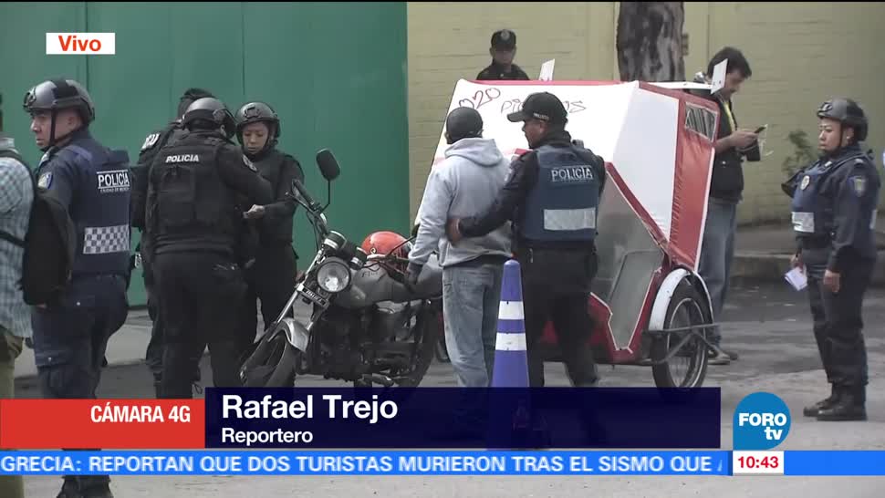 noticia, forotv, Policías capitalinos, realizan operativo, calles de Tláhuac, Policías