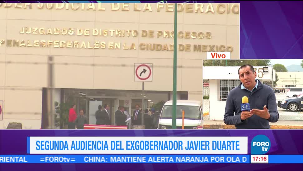 Reanudan Segunda audiencia Vinculación proceso Duarte Reclusorio Norte Exgobernador Veracruz