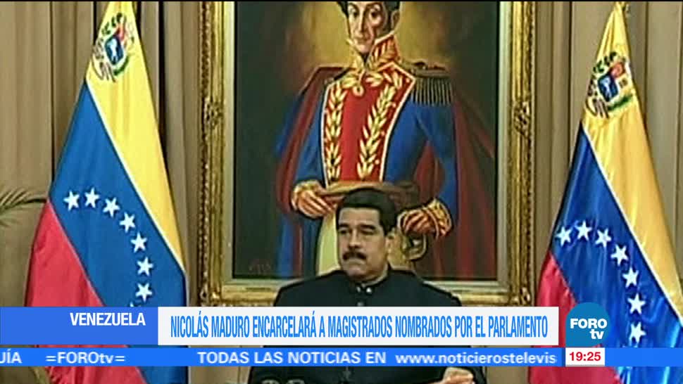 Nicolas Maduro Encarcelara Magistrados Nombrados Parlamento Cogelaran Cuentas Bancarias