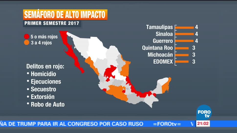 Mapa Delictivo Mexico Semaforo Noticias Televisa