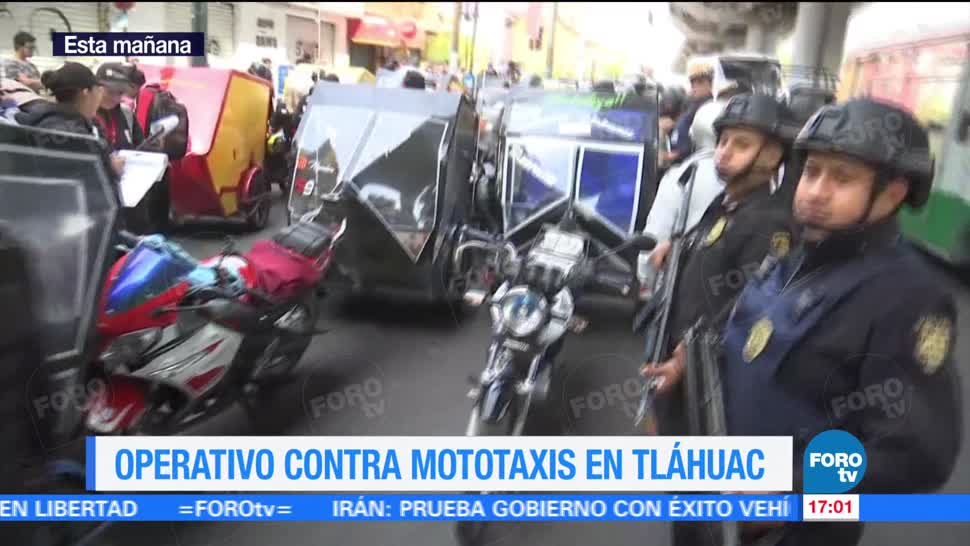 Televisa News Operativos Mototaxis Tlahuac Delegacion