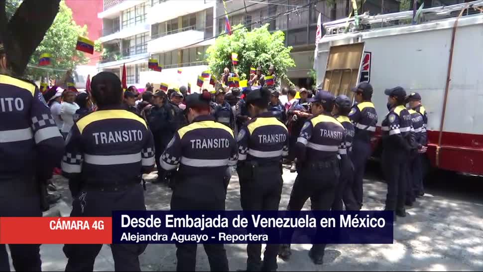Protestas Frente Embajada Venezuela Mexico