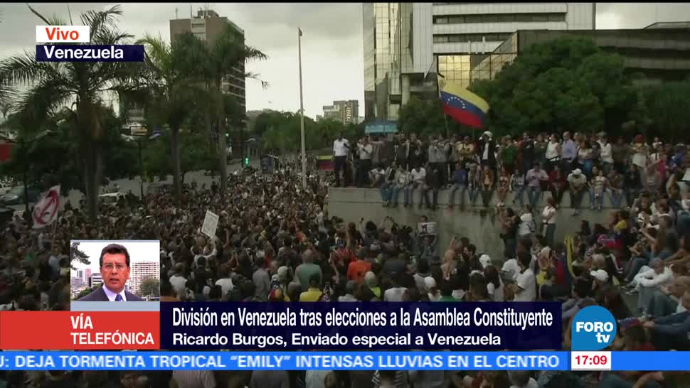 Opositores Alistan Protestas Resultados Constituyente Ricardo Burgos
