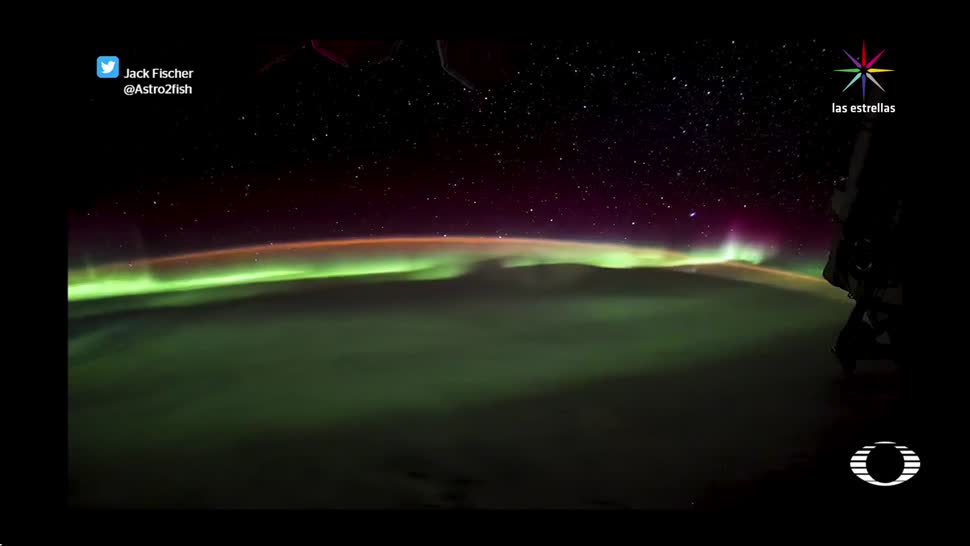 Aurora Boreal Desde Espacio Astronauta NASA