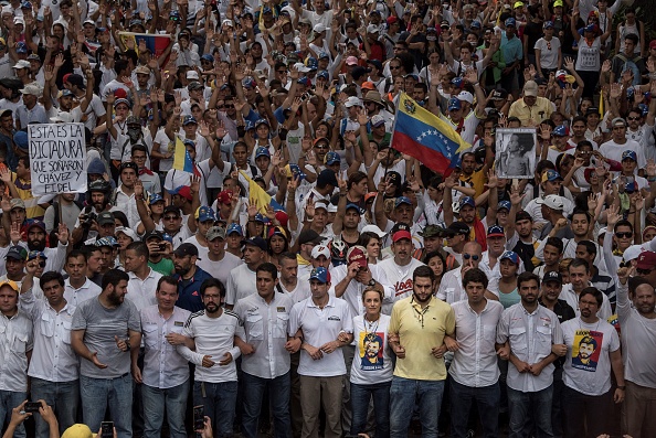 Henrique Capriles, Leopoldo López, Lilian Tintory, Juan Requesens, Caracas