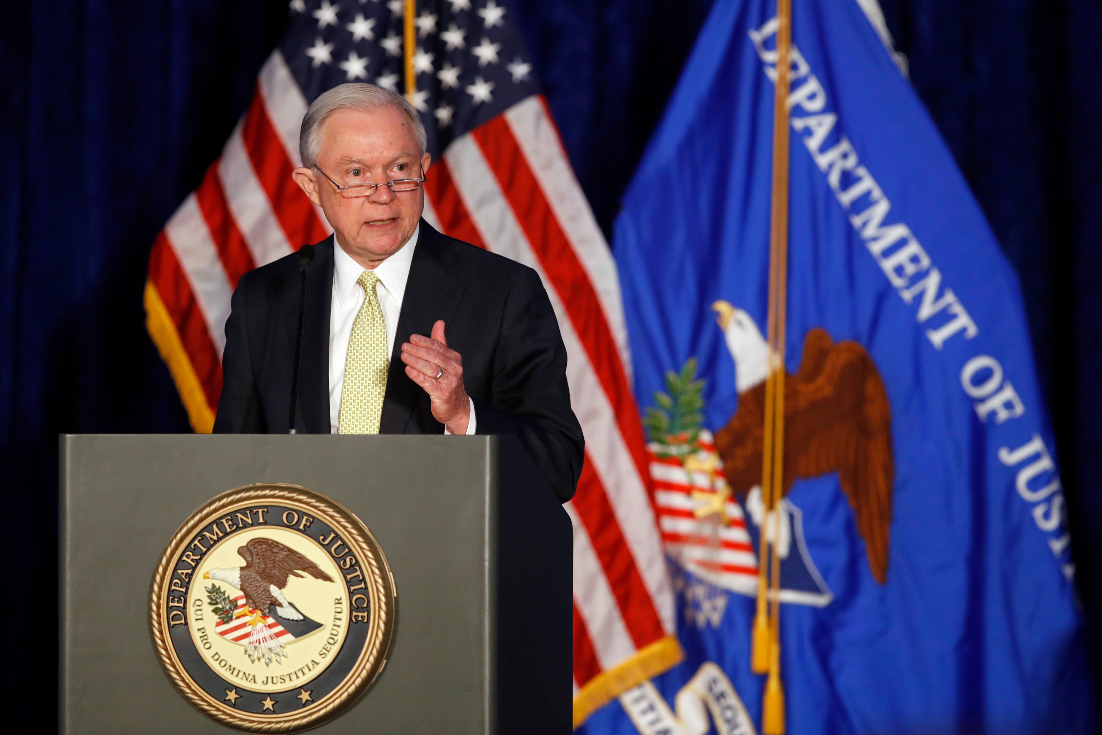 Fiscal general, Estados Unidos, Jeff Sessions, Departamento de Justicia, Guantánamo