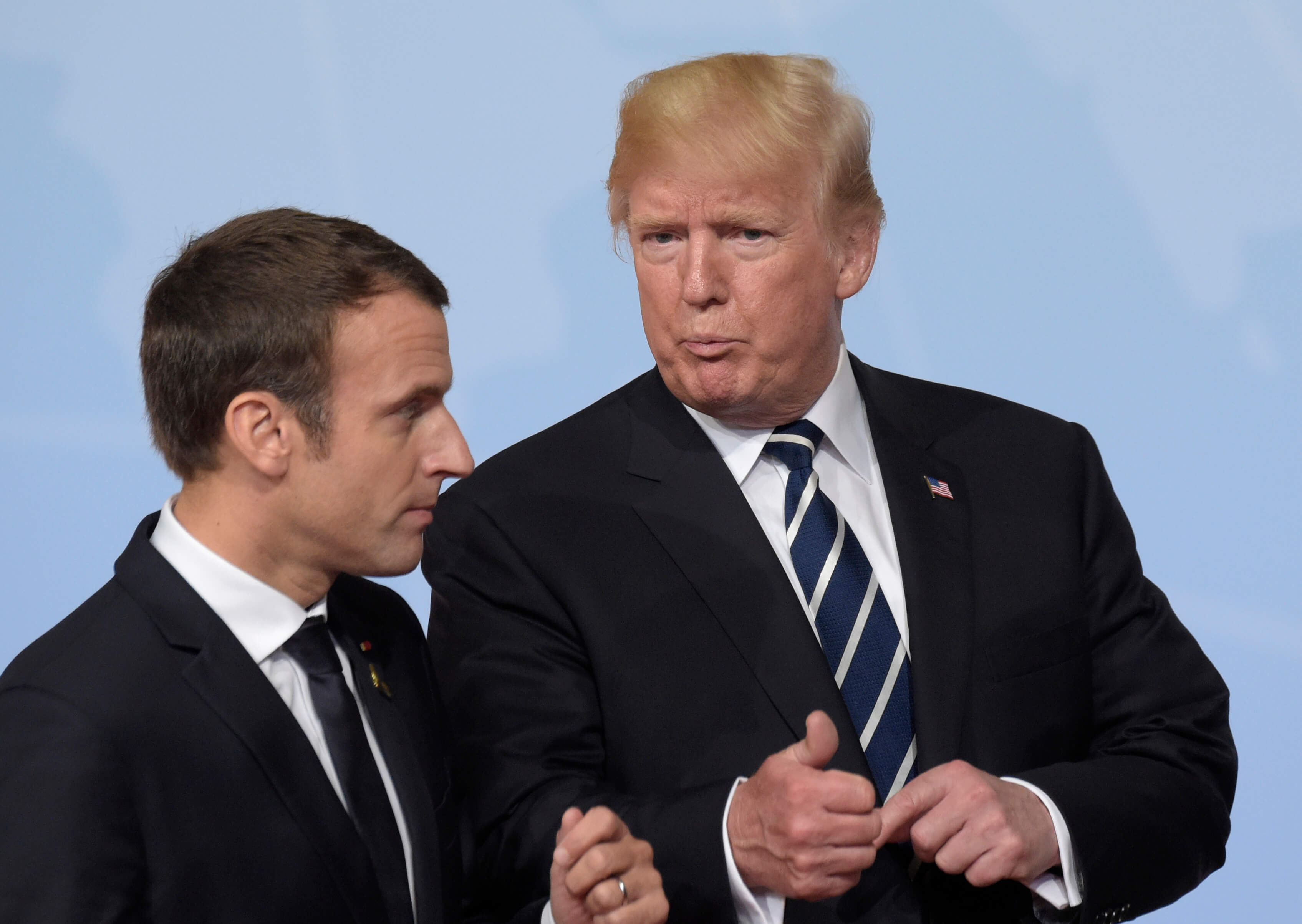 Presidente de Francia, Emmanuel Macron, presidente de Estados Unidos, Donald Trump