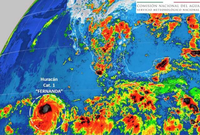 Clima, huracán, Fernanda, Pacifico, lluvias, México,