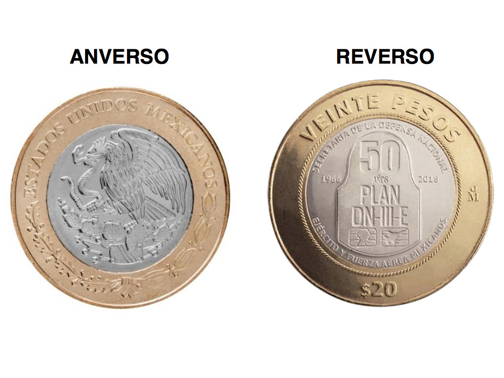Nueva moneda de 20 pesos conmemora los 50 años del Plan DNIIIE N+