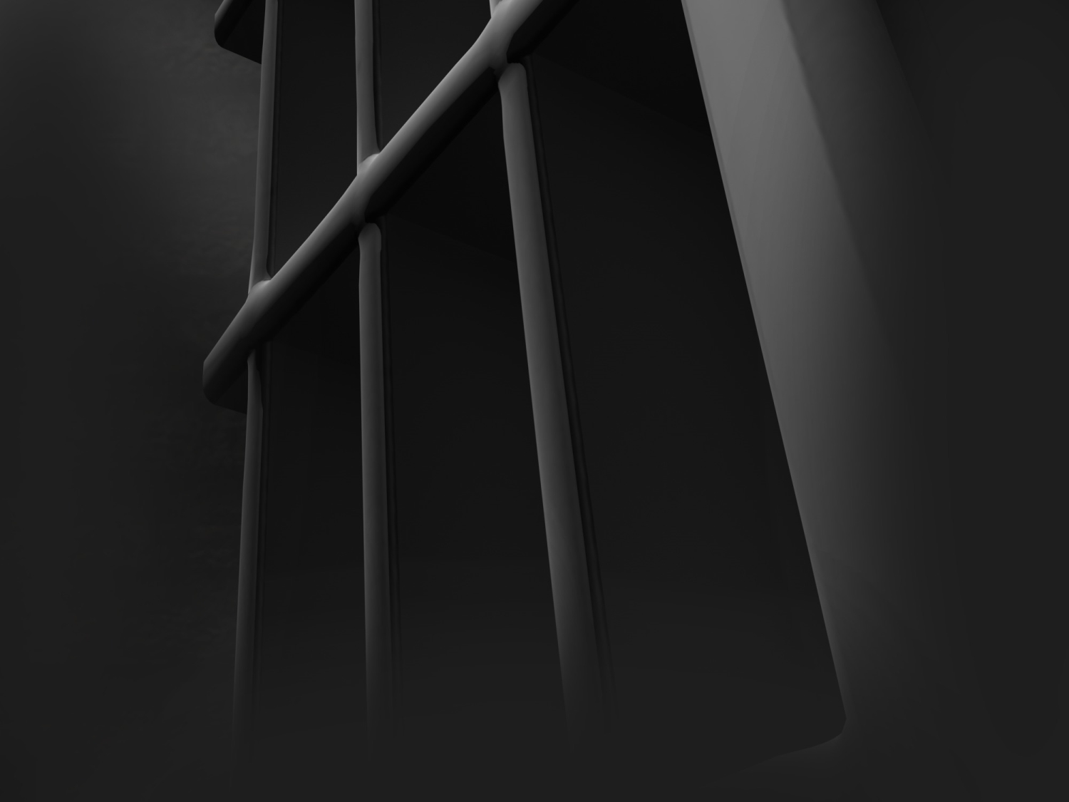 Barras de la celda de una prisión