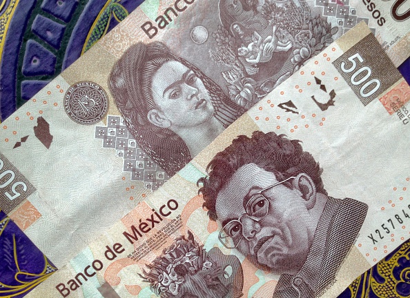 Billetes mexicanos con valor de 500 pesos