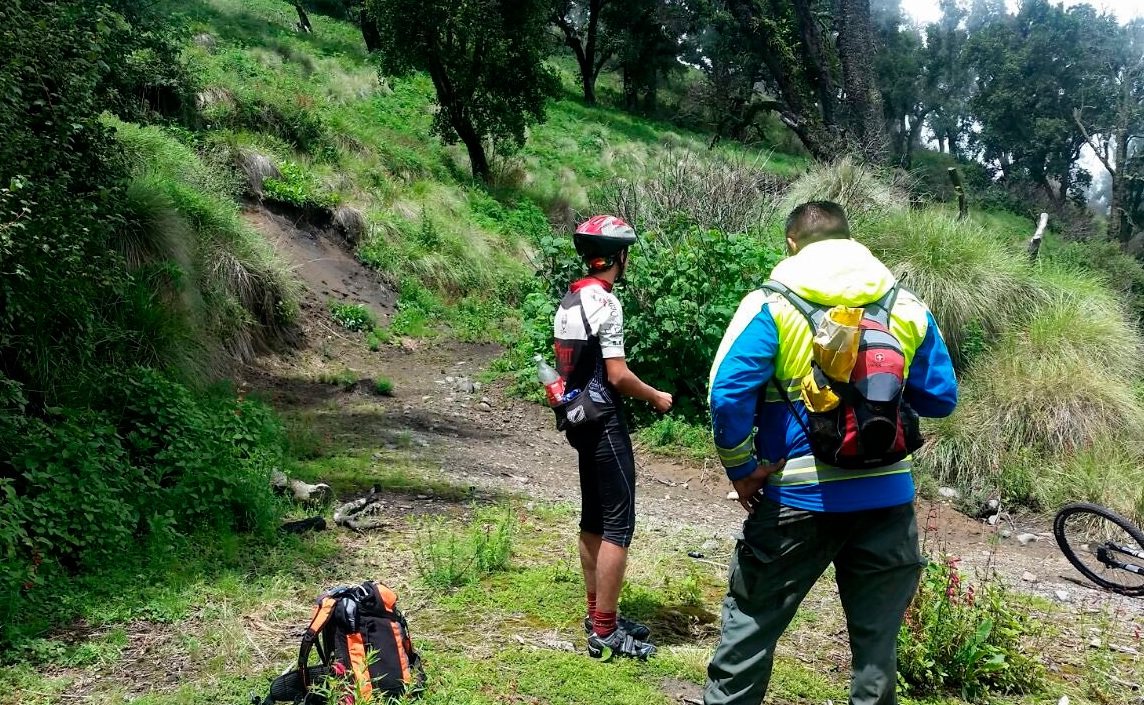 Ciclista, Rescate, Nevado De Colima, Colima, Seguridad,