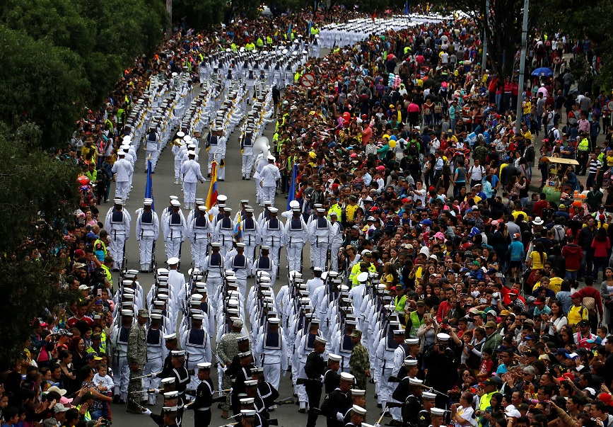 Independencia, Colombia, paz, FARC, guerrilla, desfile