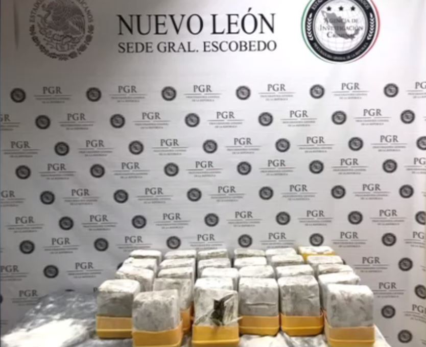 Decomiso de marihuana en paquetería de Monterrey