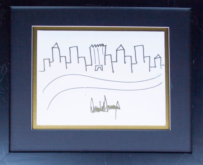 Dibujo Boceto Donald Trump Nueva York
