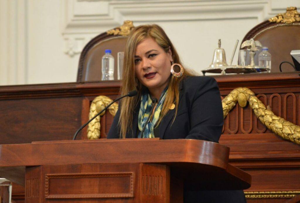 Elizabeth Mateos, , presidenta de la Comisión de Grupos Vulnerables. (Twitter PRD Asamblea)