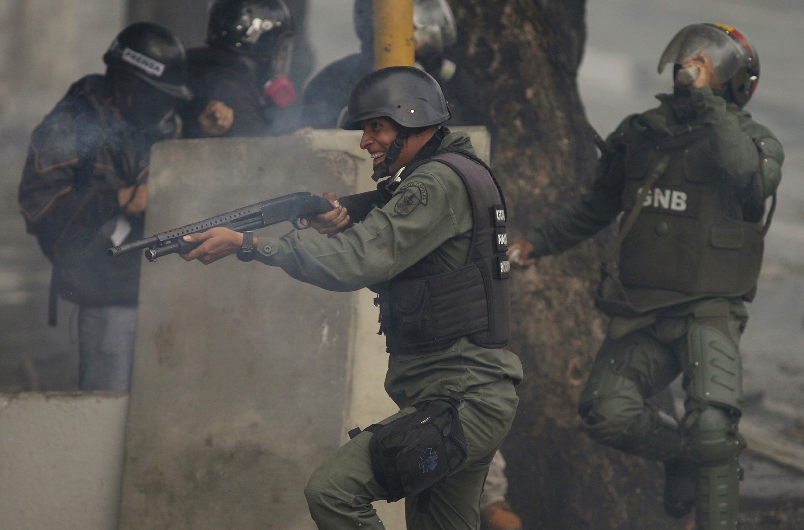 Protestas y represión en las elecciones de Venezuela