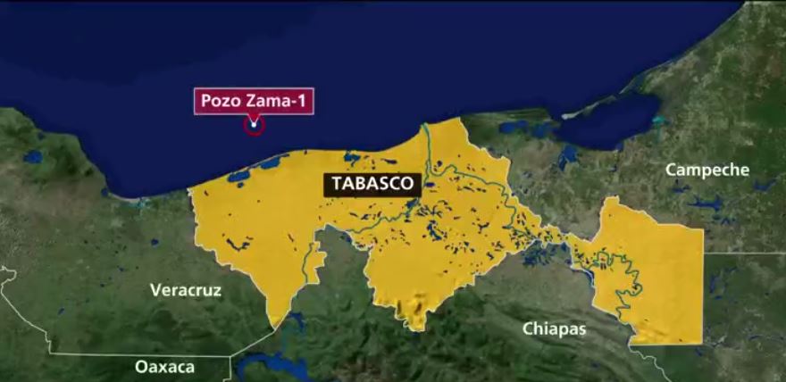 Hallan yacimiento de petróleo frente a costas de Tabasco