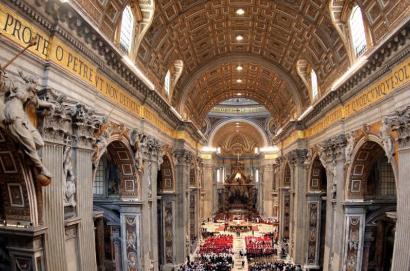 Una vista general de la Basílica de San Pedro (Getty Images)