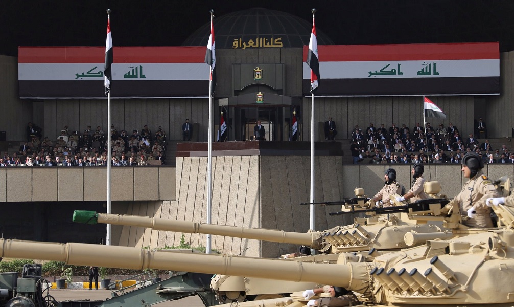 El primer ministro iraquí Haider al-Abadi asiste a la celebración de la liberación y la victoria de Mosul, en Bagdad Irak (Reuters)