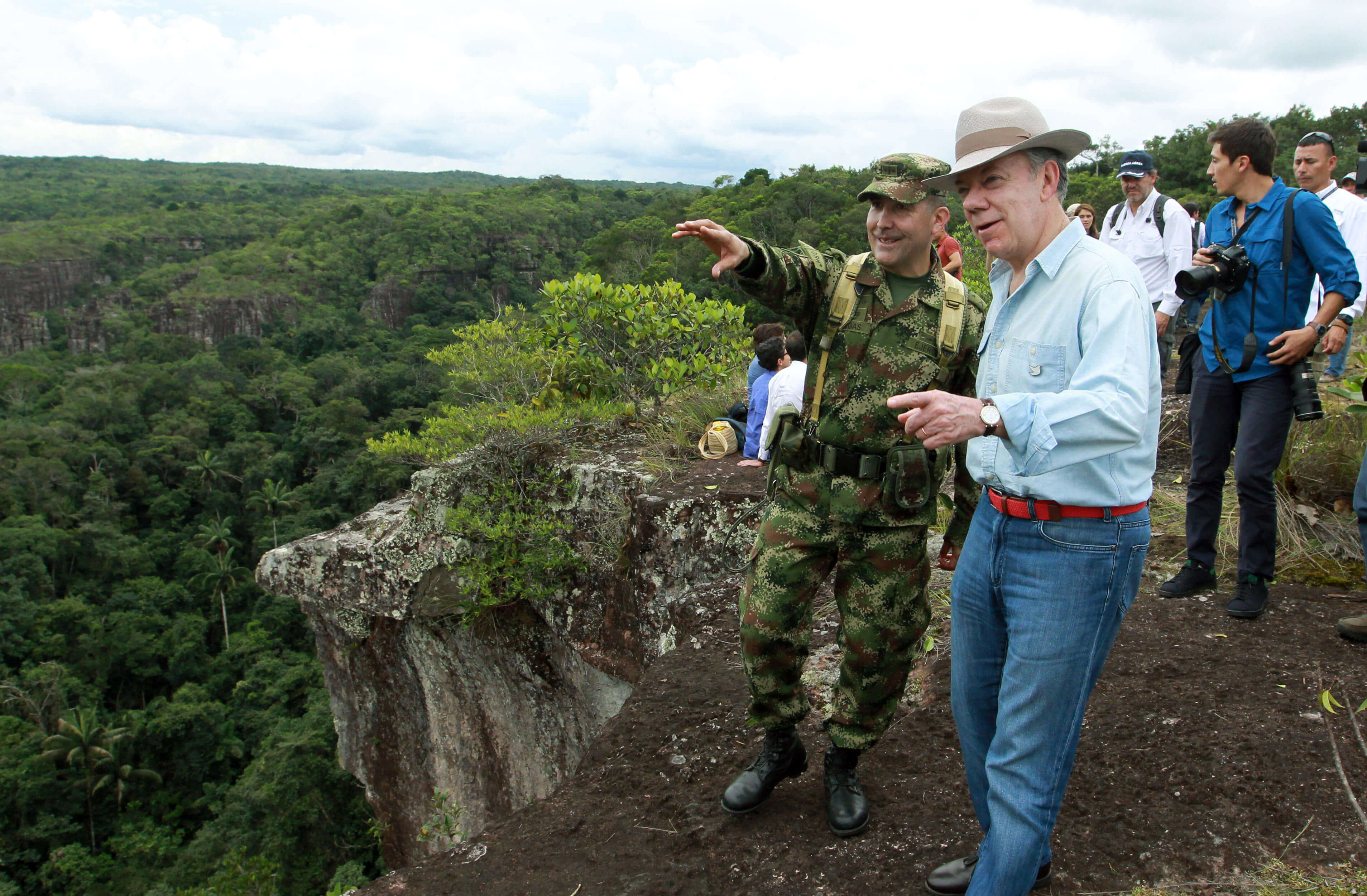 Juan Manuel Santos recorre el Parque Natural de Chiribiquete 