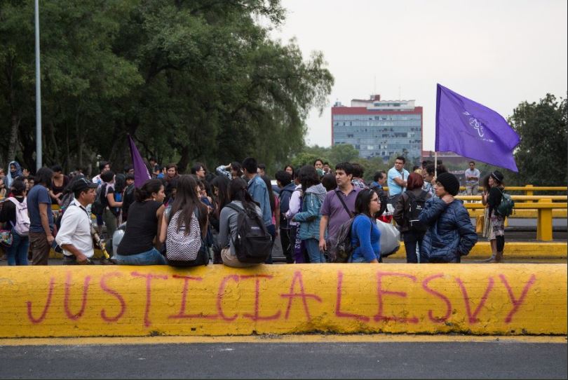 Estudiantes se manifiesta por la muerte de lesvy osorio