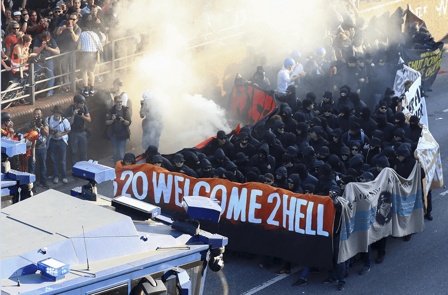 La manifestación ha sido denominada 'G20, bienvenido al infierno'