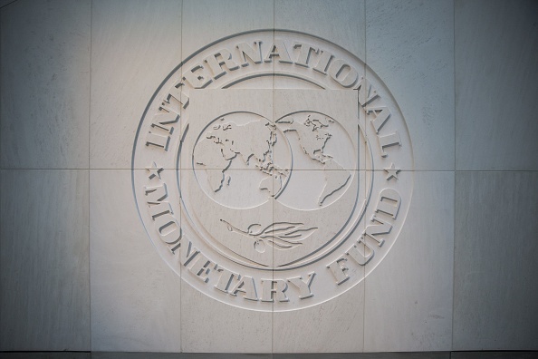 Logo del Fondo Monetario Internacional en Washington