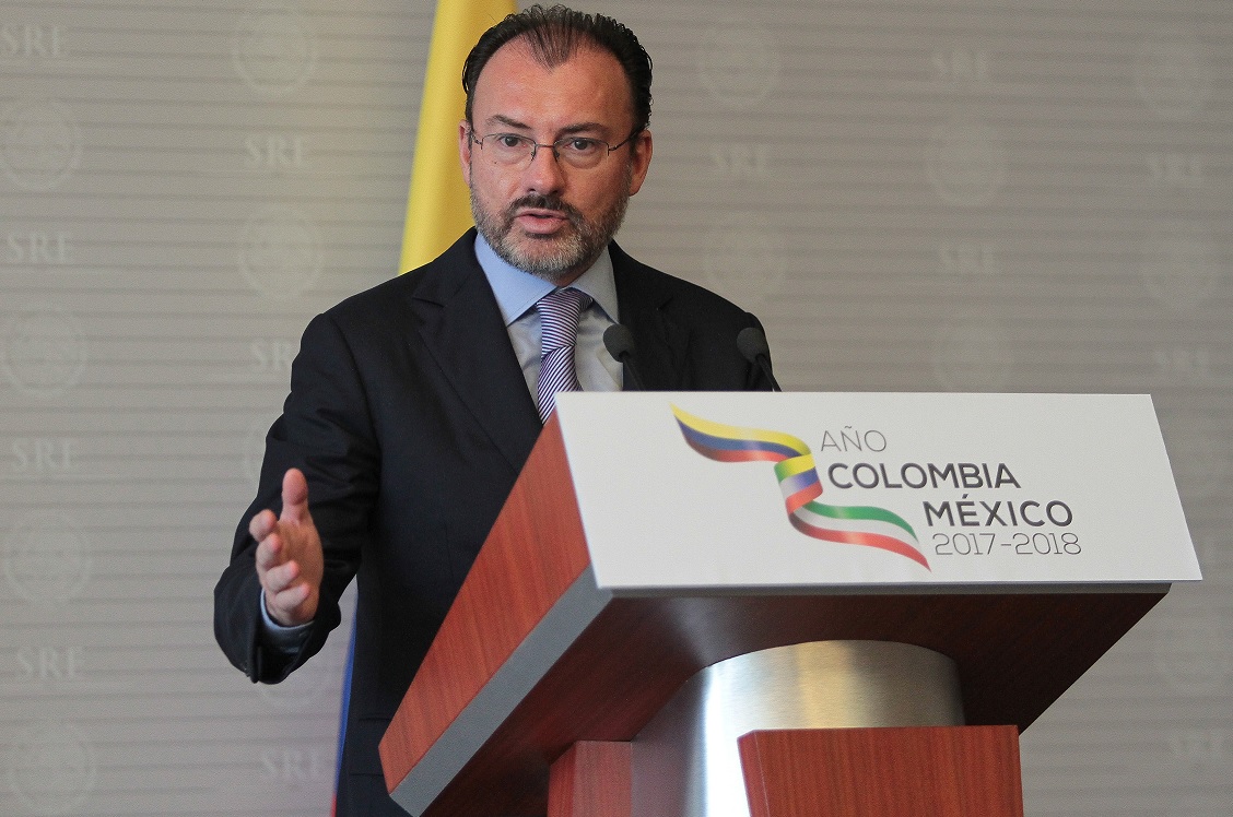 Videgaray presentó el Año Dual México-Colombia. (Notimex)