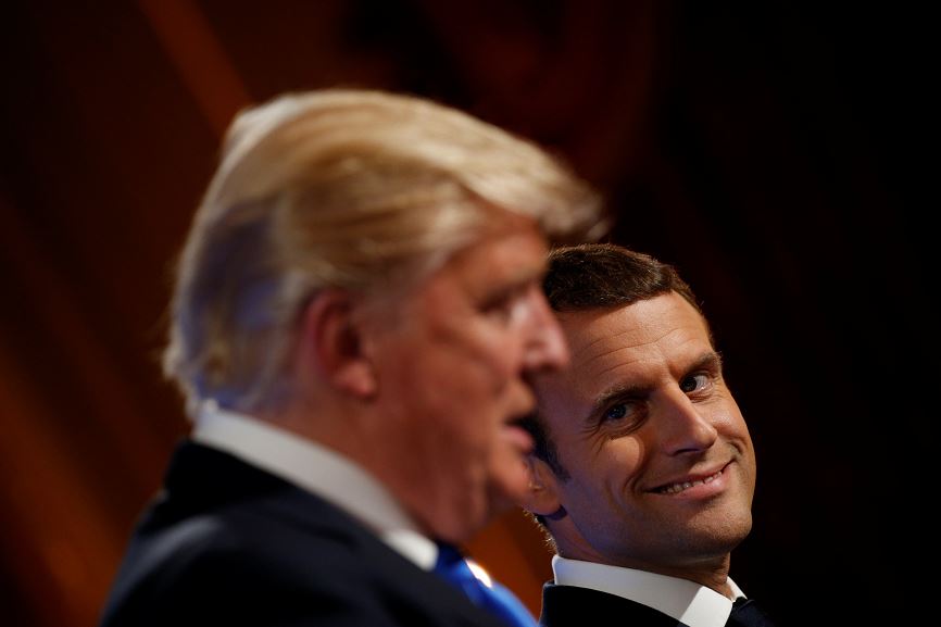 Trump, Criticas, Francia, Campaña Electoral, Visita, Paris, Periodista, Emmanuel Macron