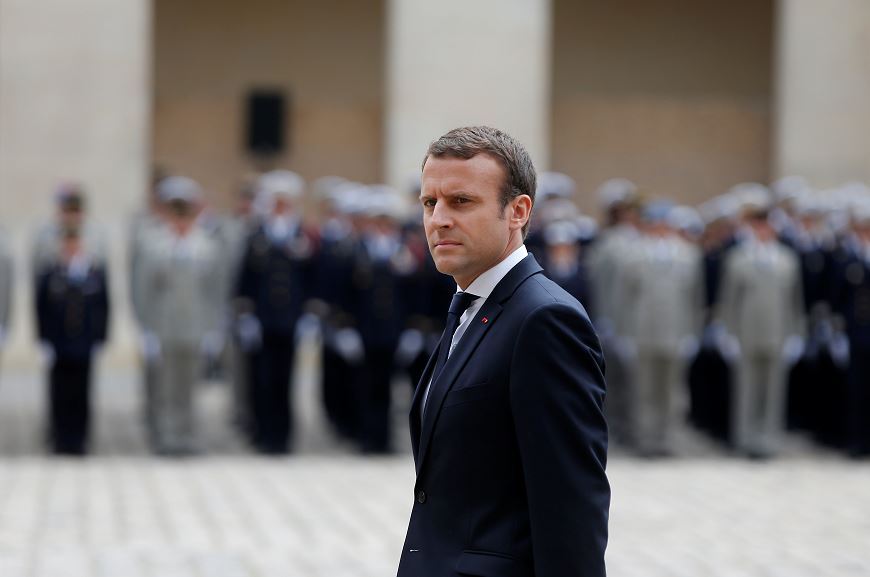 Detienen, Hombre, Atentado, Emmanuel Macron, presidente, Francia