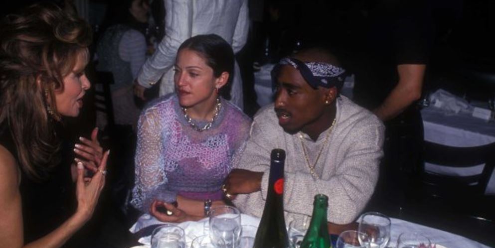 Madonna y el rapero Tupac Shakur