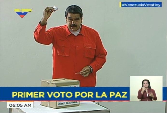 maduro vota eleccion asamblea constituyente venezuela