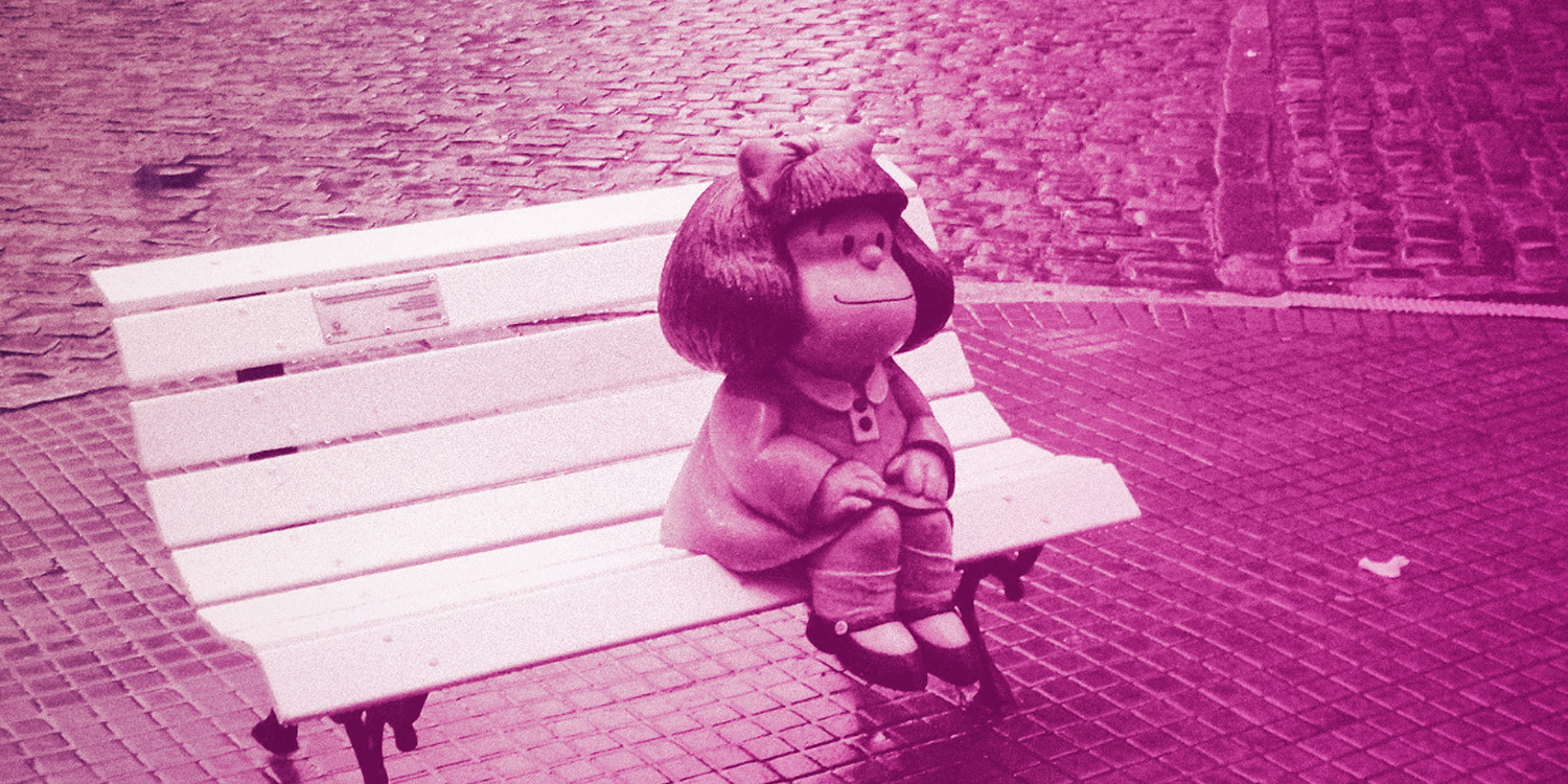 Quino y su célebre personaje Mafalda