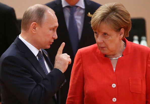 Vladimir Putin y Angela Merkel, en la Cumbre del G20