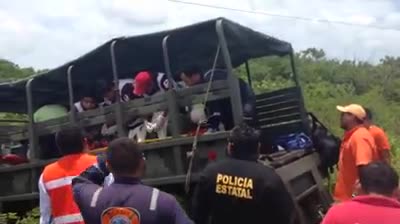Militares, Accidente, Volcadura, Campeche, Sedena, Lesionados